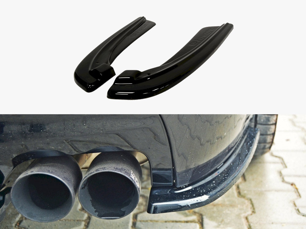 Maxton Design Rear Side Splitters Bmw 5 F11 M-pack (Fits TWO Double Exhaust Ends)