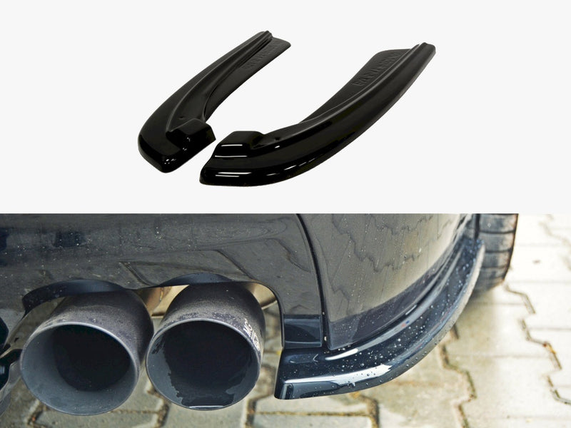 Maxton Design Rear Side Splitters Bmw 5 F11 M-pack (Fits TWO Double Exhaust Ends)