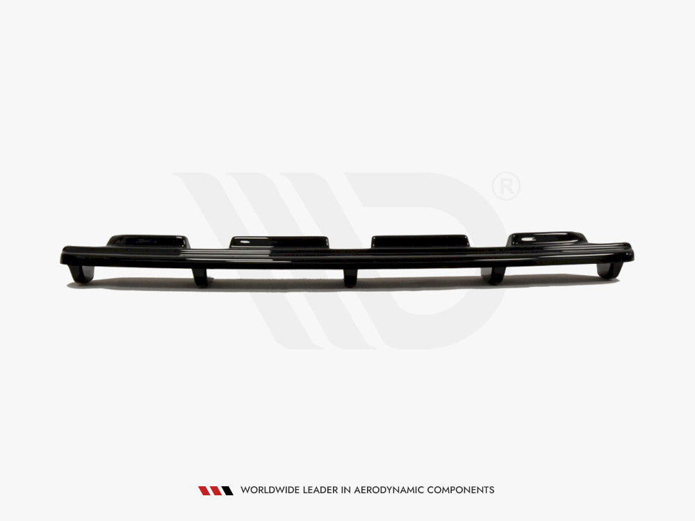 Maxton Design Central Rear Splitter (Vertical Bars) BMW 6 Gran Coupe M-Sport - Textured