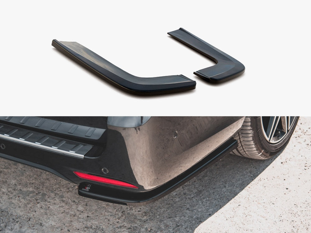 Maxton Design Rear Side Splitters V.1 Mercedes-Benz V-Class AMG-Line W447 Facelift - Carbon Look