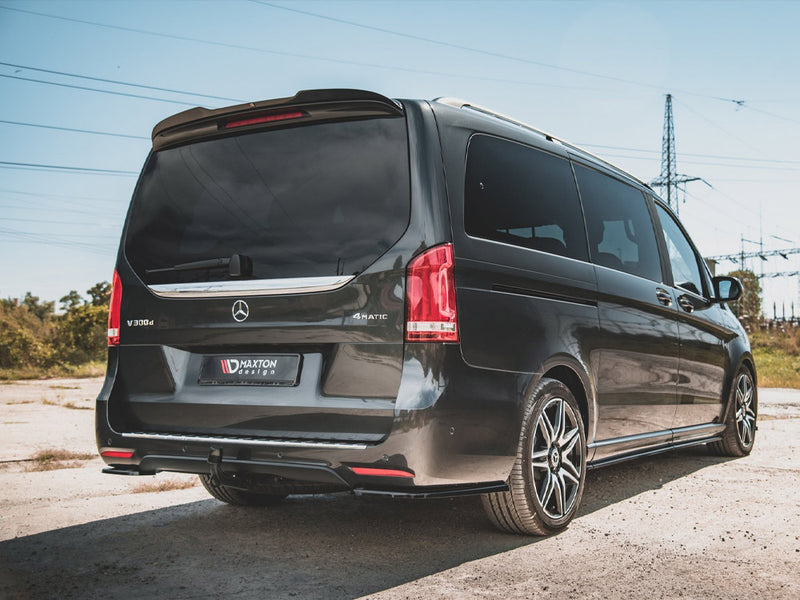 Maxton Design Rear Side Splitters V.1 Mercedes-Benz V-Class AMG-Line W447 Facelift - Carbon Look