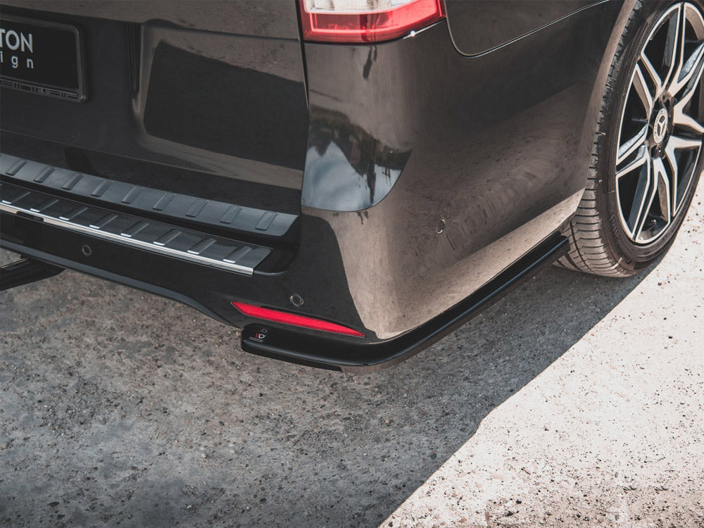 Maxton Design Rear Side Splitters V.1 Mercedes-Benz V-Class AMG-Line W447 Facelift - Carbon Look