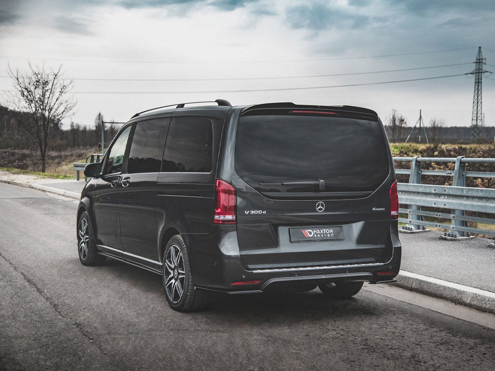 Maxton Design Rear Side Splitters V.2 Mercedes-Benz V-Class AMG-Line W447 Facelift - Textured