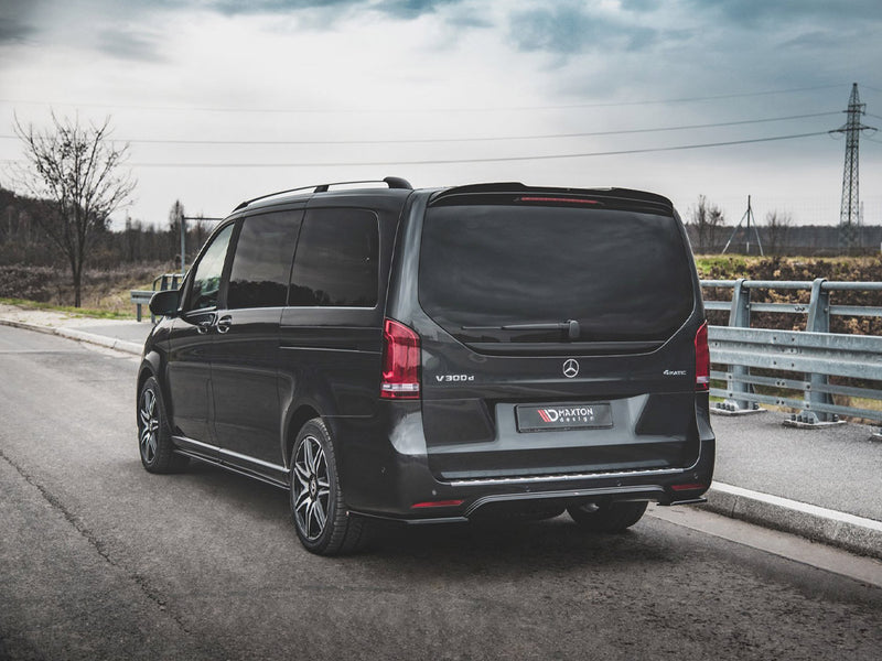Maxton Design Rear Side Splitters V.2 Mercedes-Benz V-Class AMG-Line W447 Facelift - Textured