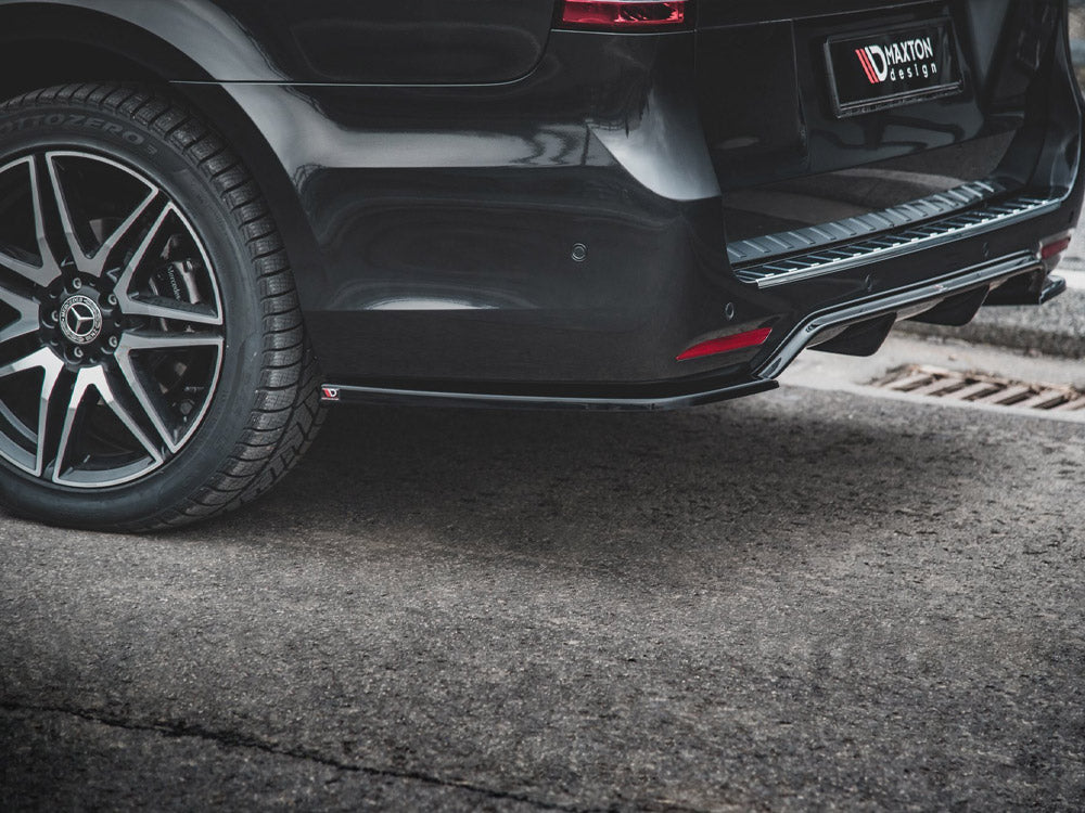 Maxton Design Rear Side Splitters V.2 Mercedes-Benz V-Class AMG-Line W447 Facelift - Textured