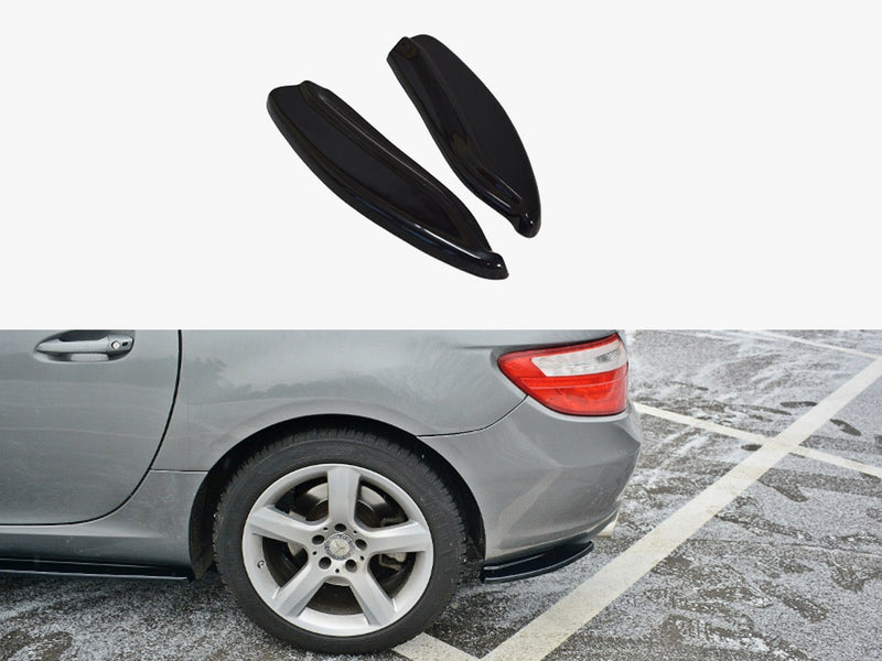 Maxton Design Rear Side Splitters V.1 Mercedes-benz SLK R172 Standard (2011-2015)