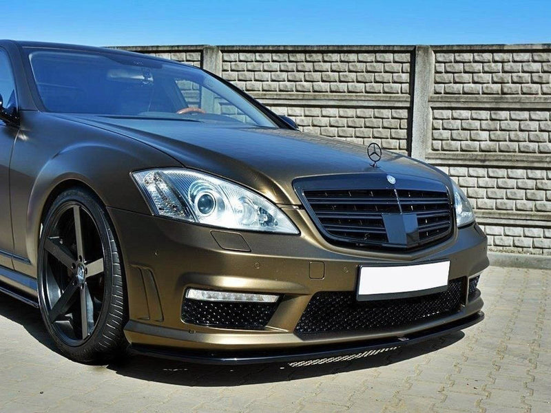 Maxton Design Front Splitter Mercedes S-class W221 AMG - Carbon Look