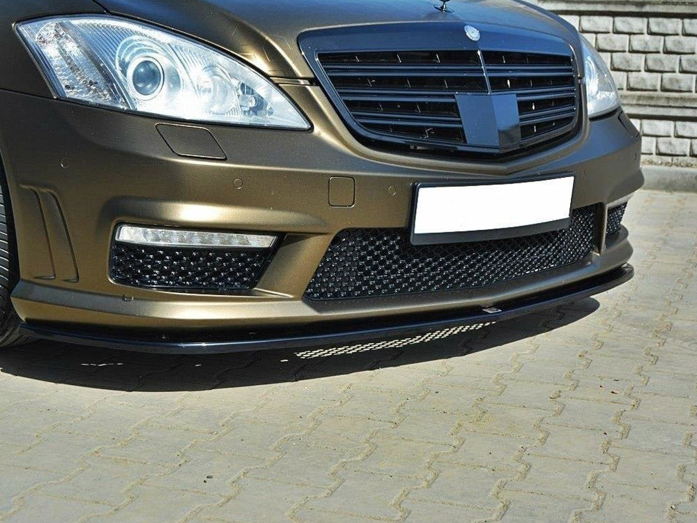 Maxton Design Front Splitter Mercedes S-class W221 AMG - Carbon Look