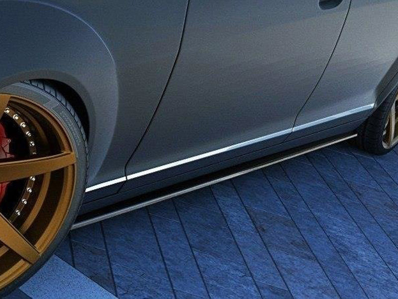 Maxton Design Side Skirts Diffusers Mercedes S-class W221 Long - Carbon Look