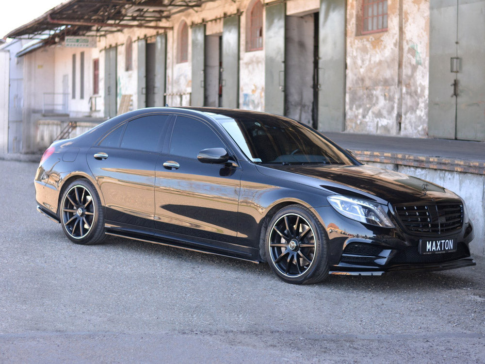 Maxton Design Side Skirts Diffusers V.1 Mercedes-Benz S-Class AMG-Line W222 - Textured