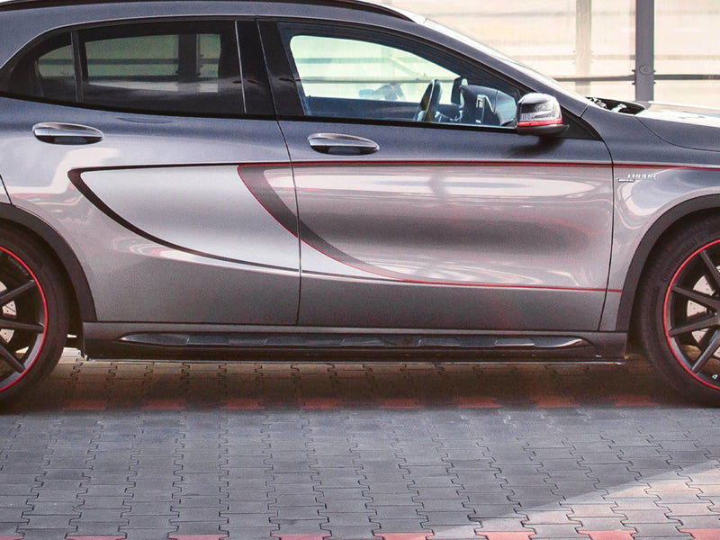 Maxton Design Side Skirts Splitters Mercedes-benz GLA 45 AMG SUV (X156) Pre-facelift (2014-2017) - Textured