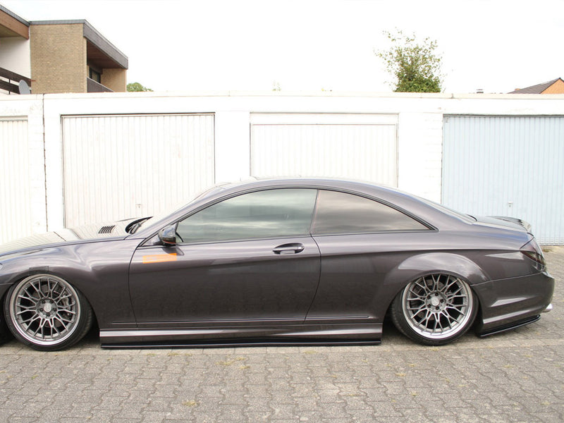 Maxton Design Rear Side Splitters Mercedes CL 500 C216 Amgline (2006-2010) - Textured