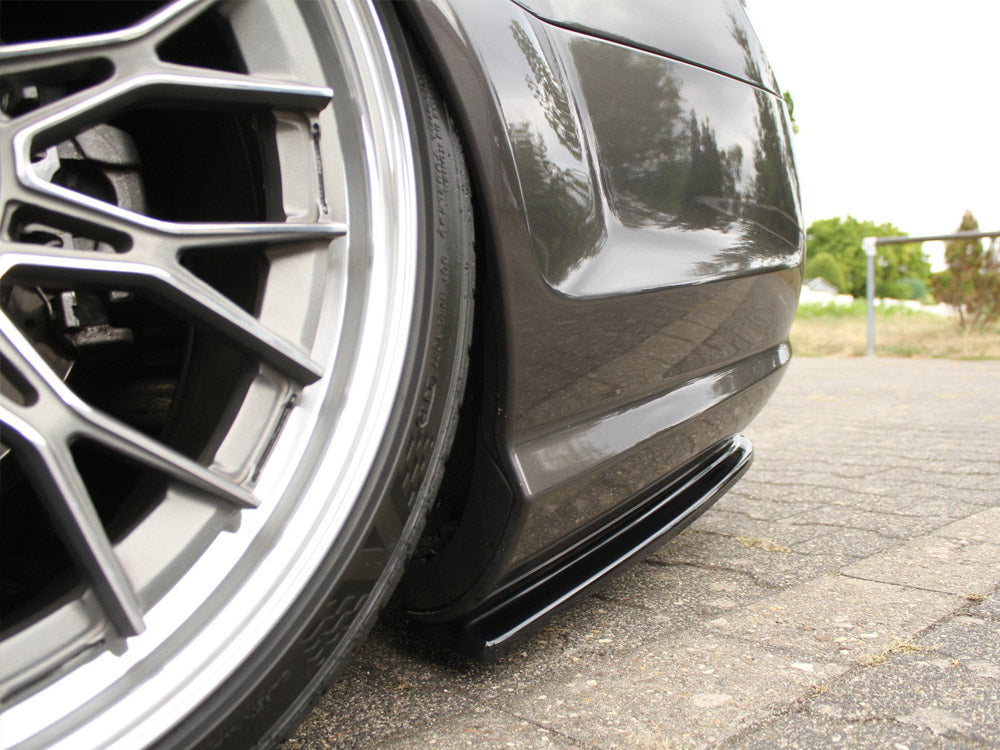 Maxton Design Rear Side Splitters Mercedes CL 500 C216 Amgline (2006-2010) - Textured