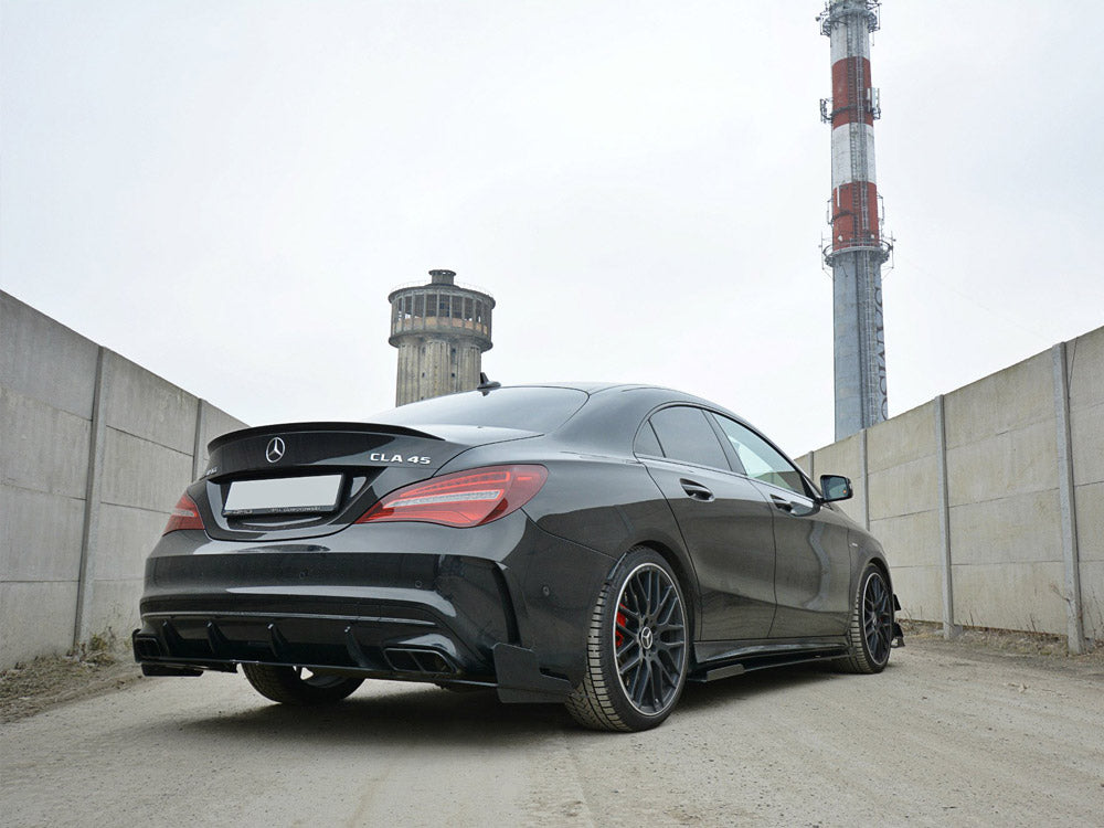 Maxton Design Racing Rear Side Splitters Mercedes CLA45 AMG C117 Facelift (2017-2019)