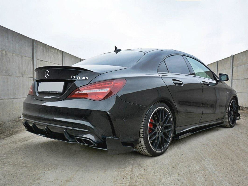 Maxton Design Racing Side Skirts Diffusers V.1 Mercedes CLA A45 AMG C117 Facelift (2017-UP)