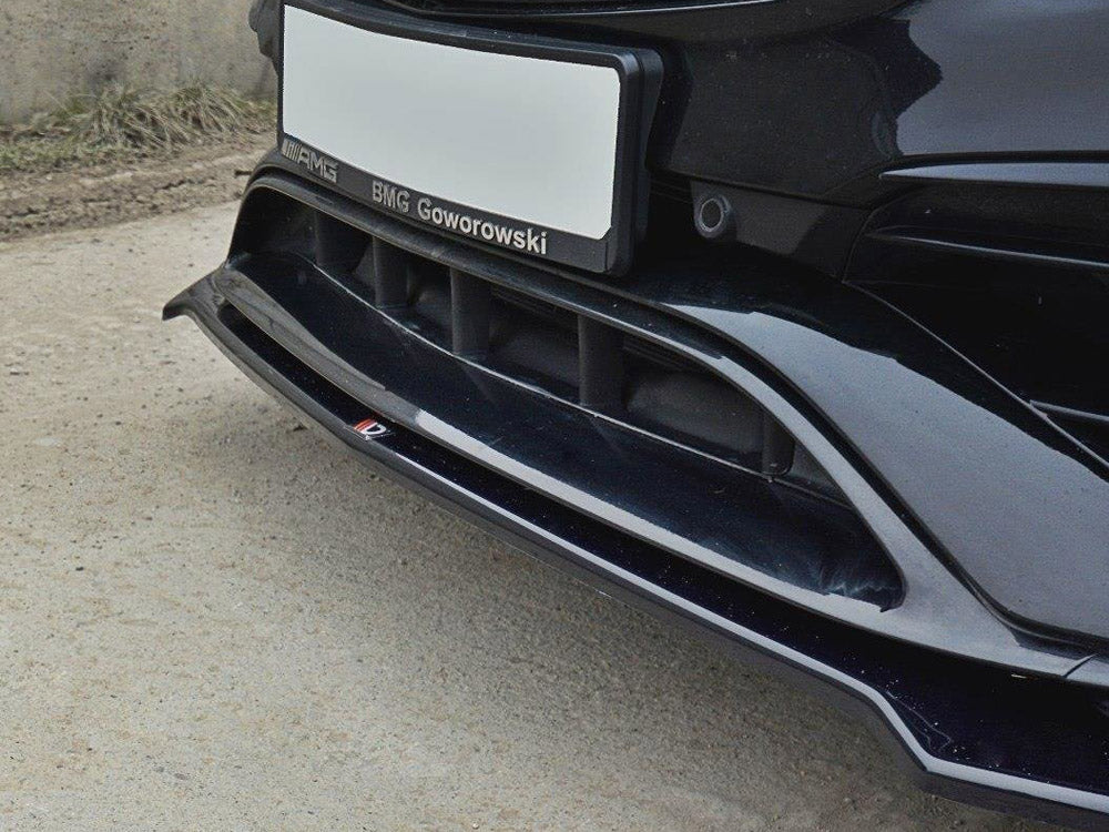 Maxton Design Front Splitter V.2 Mercedes CLA 45 AMG C117 (Facelift) (2017-UP) - Textured