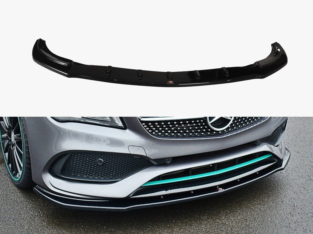 Maxton Design Front Splitter V.1 Mercedes-Benz CLA C117 AMG-Line Facelift - Carbon Look