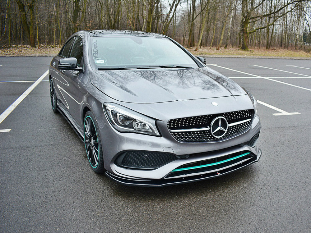 Maxton Design Front Splitter V.1 Mercedes-Benz CLA C117 AMG-Line Facelift - Carbon Look