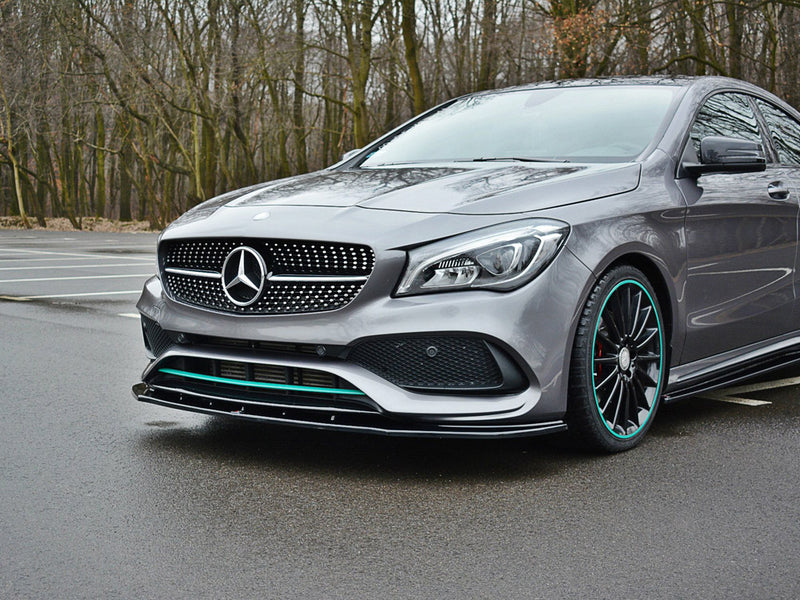 Maxton Design Front Splitter V.1 Mercedes-Benz CLA C117 AMG-Line Facelift - Textured