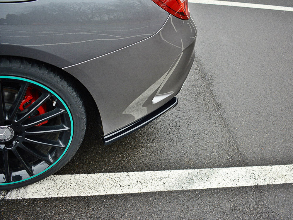 Maxton Design Rear Side Splitters Mercedes-Benz CLA C117 AMG-Line Facelift - Carbon Look
