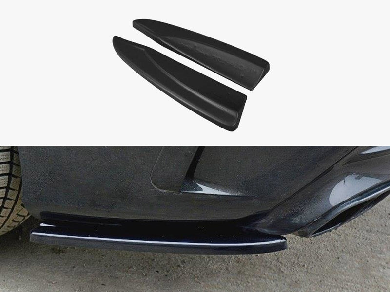Maxton Design Rear Side Splitters Mercedes CLA A45 AMG C117 Facelift (2017-UP) - Textured