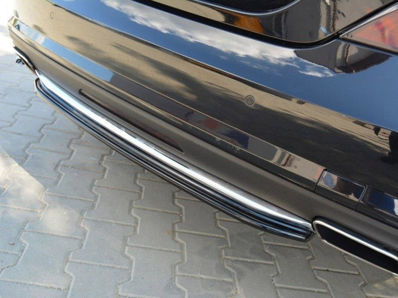 Maxton Design Central Rear Splitter Mercedes CLS C218 Amg-line (Without A Vertical BAR) (2011-2014)