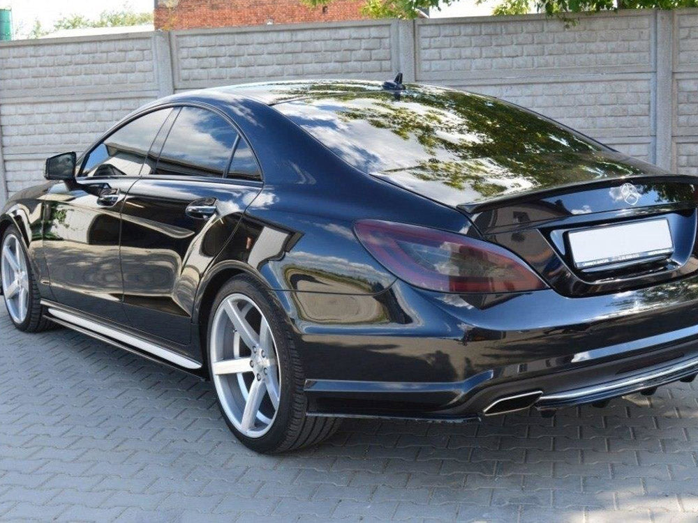 Maxton Design Rear Side Splitters Mercedes CLS C218 Amg-line (2011-2014) - Carbon Look