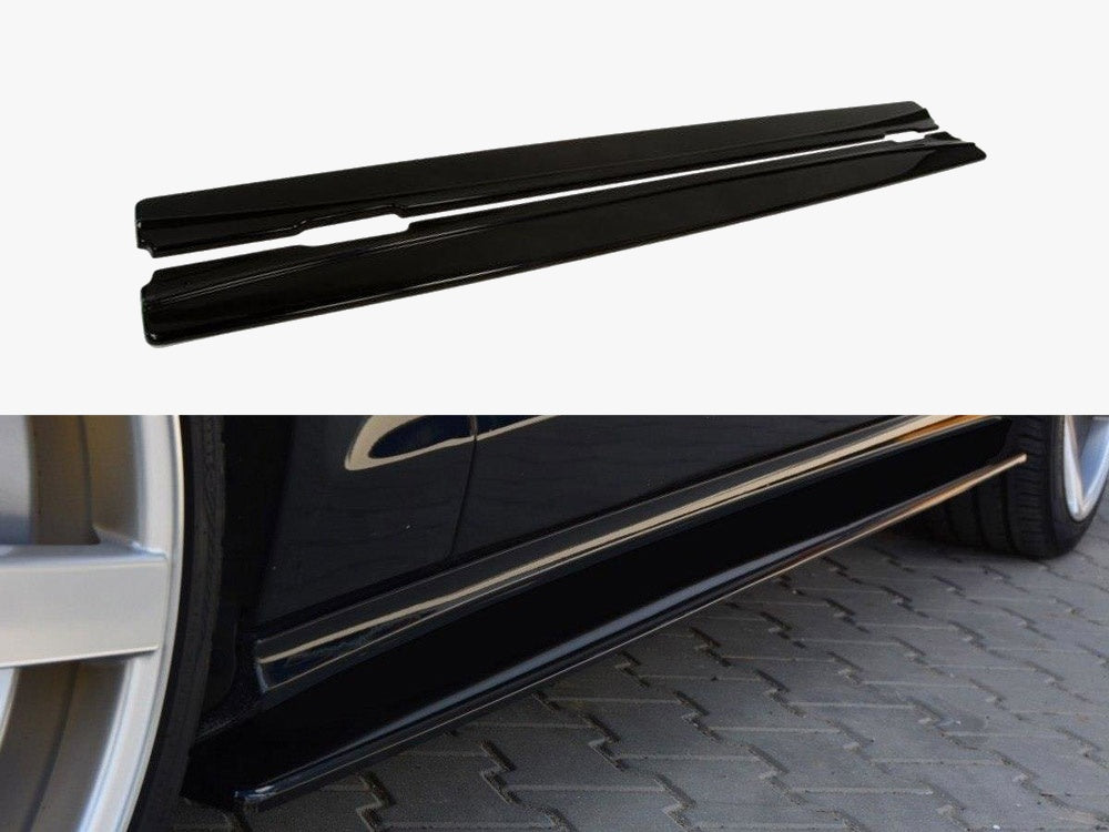 Maxton Design Side Skirts Diffusers Mercedes CLS C218 Amg-line (2011-2014) - Textured