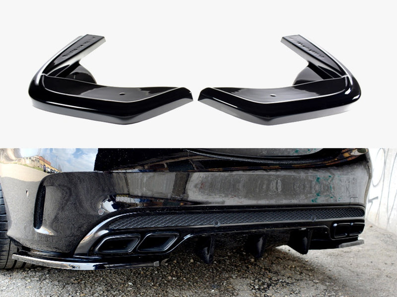 Maxton Design Rear Side Splitters Mercedes-AMG C 43 W205 - Carbon Look