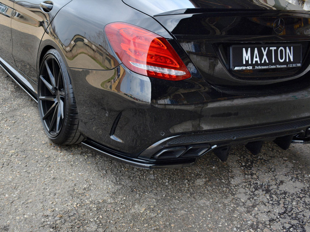 Maxton Design Rear Side Splitters Mercedes-AMG C 43 W205 - Carbon Look