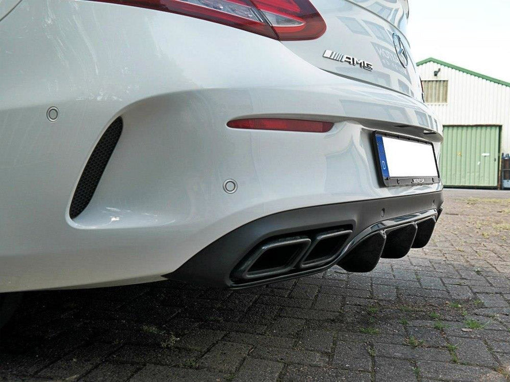 Maxton Design Rear Valance Mercedes C 205 63 AMG Coupe (2016-2018) - Textured