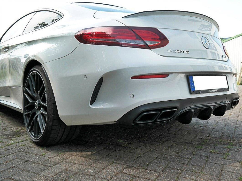 Maxton Design Rear Valance Mercedes C 205 63 AMG Coupe (2016-2018) - Textured