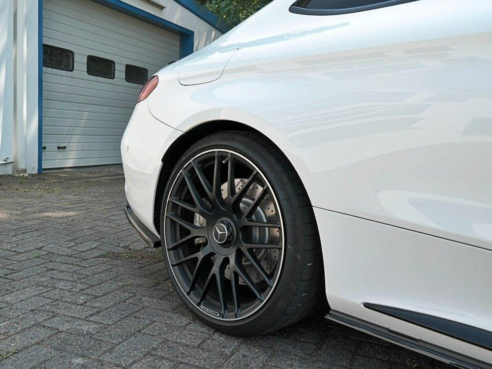 Maxton Design Rear Side Splitters Mercedes C 205 63 AMG Coupe (2016-2018)