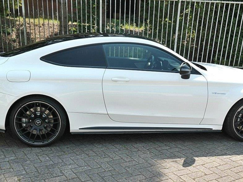 Maxton Design Side Skirts Splitters Mercedes C 205 63 AMG Coupe (2016-2018) - Textured