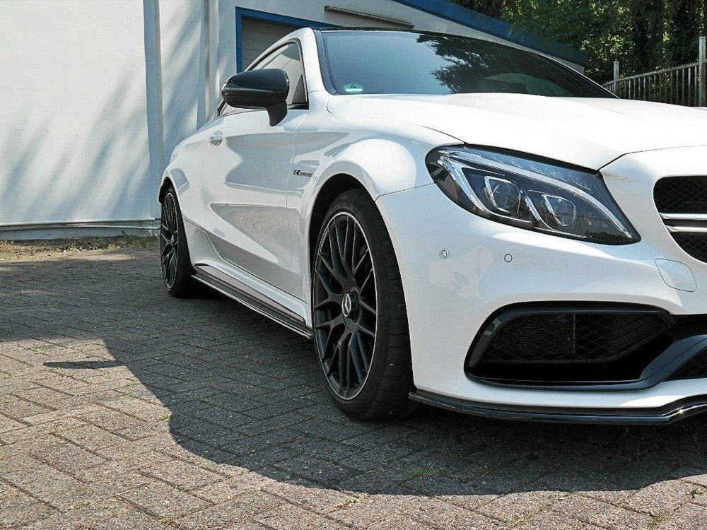 Maxton Design Side Skirts Splitters Mercedes C 205 63 AMG Coupe (2016-2018)