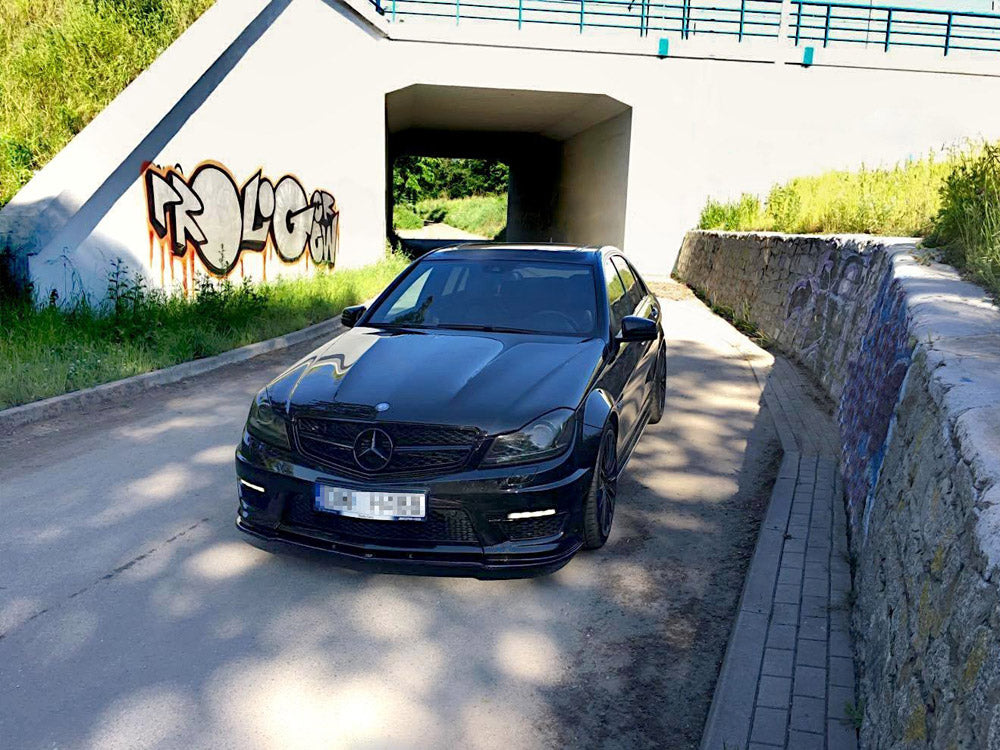 Maxton Design Front Splitter Mercedes-Benz C63 AMG Sedan / Estate W204 / S204 Facelift
