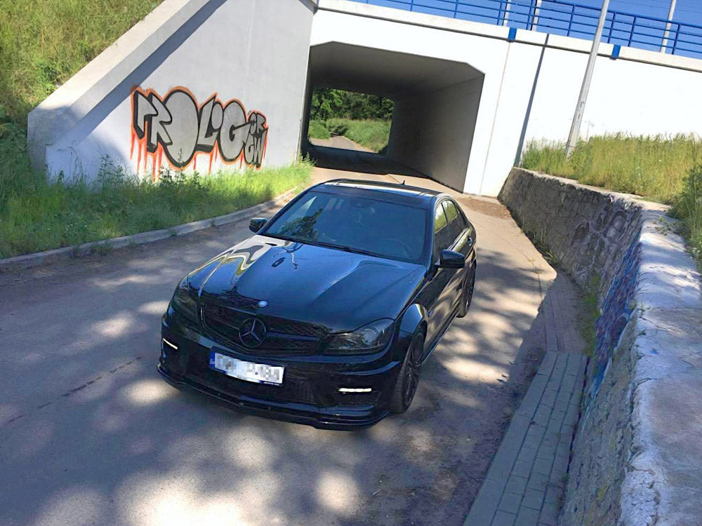 Maxton Design Front Splitter Mercedes-Benz C63 AMG Sedan / Estate W204 / S204 Facelift