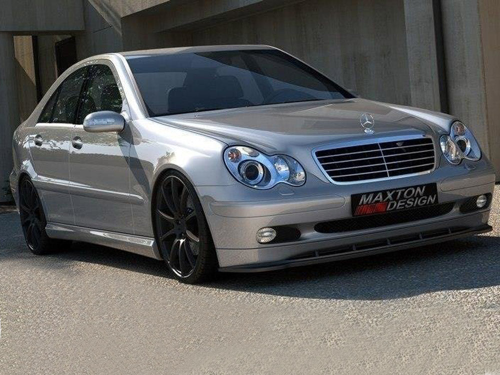 Maxton Design Mercedes C-class W203 Front Splitter (For Standard Version) 2000-2004 - Textured