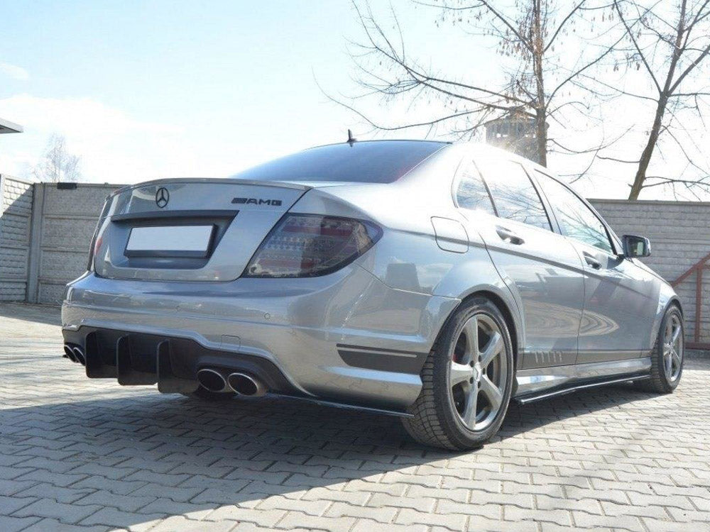 Maxton Design Rear Diffuser V.1 Mercedes C W204 Amg-line (Facelift)