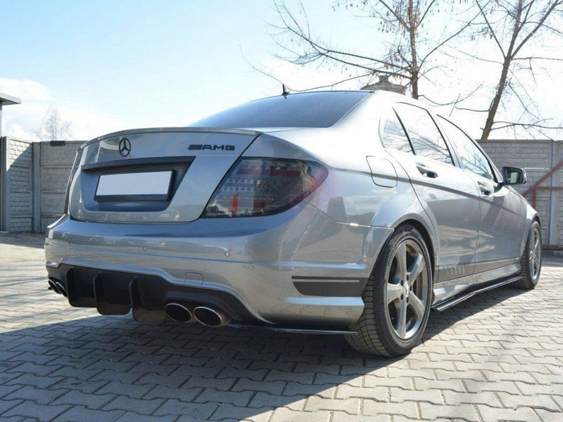 Maxton Design Rear Diffuser V.2 Mercedes C W204 Amg-line (Facelift) (2011-2014)