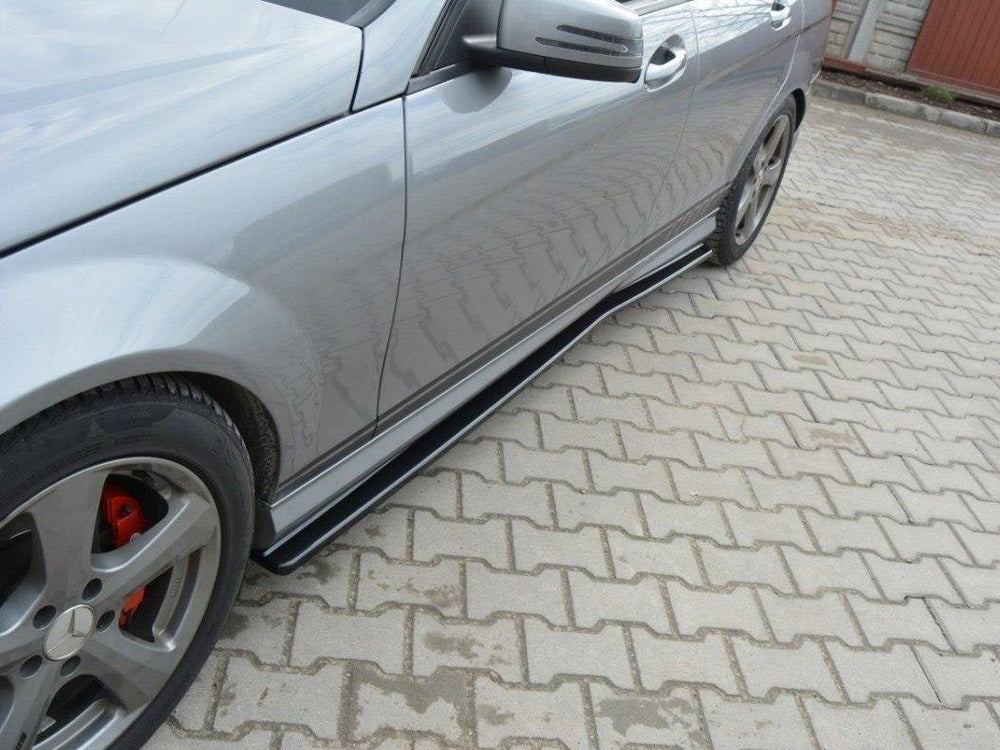 Maxton Design Side Skirts Diffusers Mercedes-Benz C Sedan / Estate AMG-Line W204 / S204