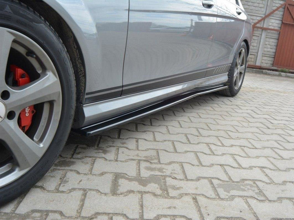 Maxton Design Side Skirts Diffusers Mercedes-Benz C Sedan / Estate AMG-Line W204 / S204