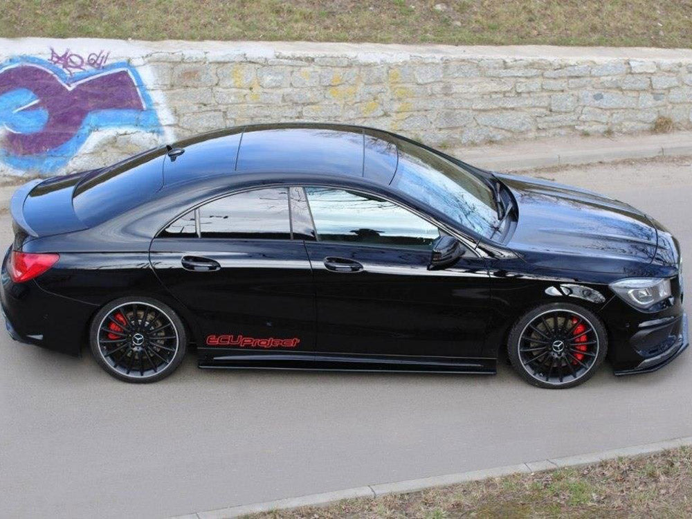 Maxton Design Side Skirts Diffusers Mercedes CLA 45 AMG C117/A45 AMG W176 (Preface)