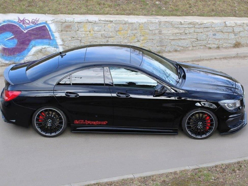 Maxton Design Side Skirts Diffusers Mercedes CLA 45 AMG C117/A45 AMG W176 (Preface)