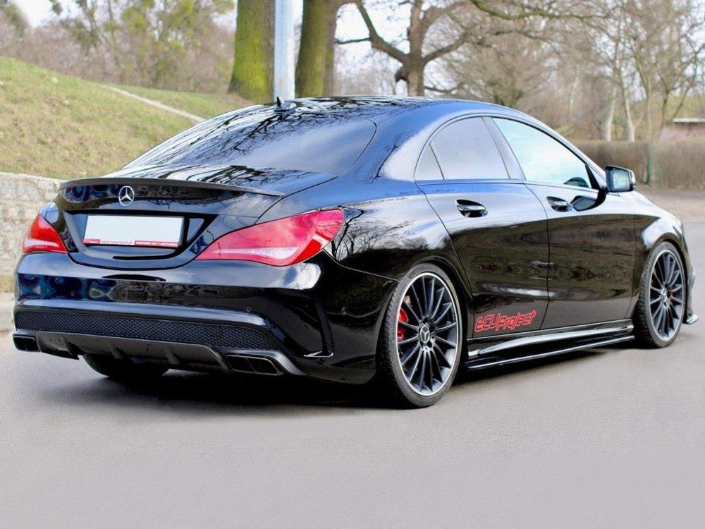 Maxton Design Side Skirts Diffusers Mercedes CLA 45 AMG C117/A45 AMG W176 (Preface)