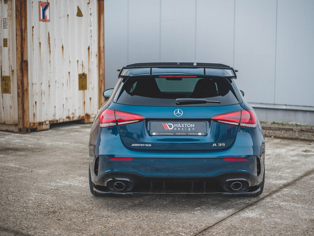 Maxton Design Rear Side Splitters Mercedes A35 AMG Hatchback W177 - Carbon Look