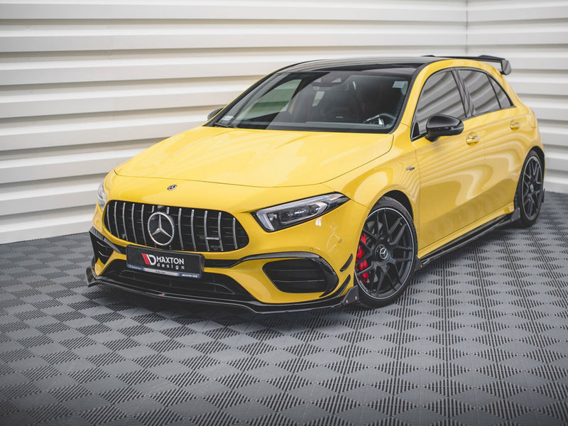 Maxton Design Front Splitter V.3 + Flaps Mercedes-AMG A 45 S Aero Pack W177