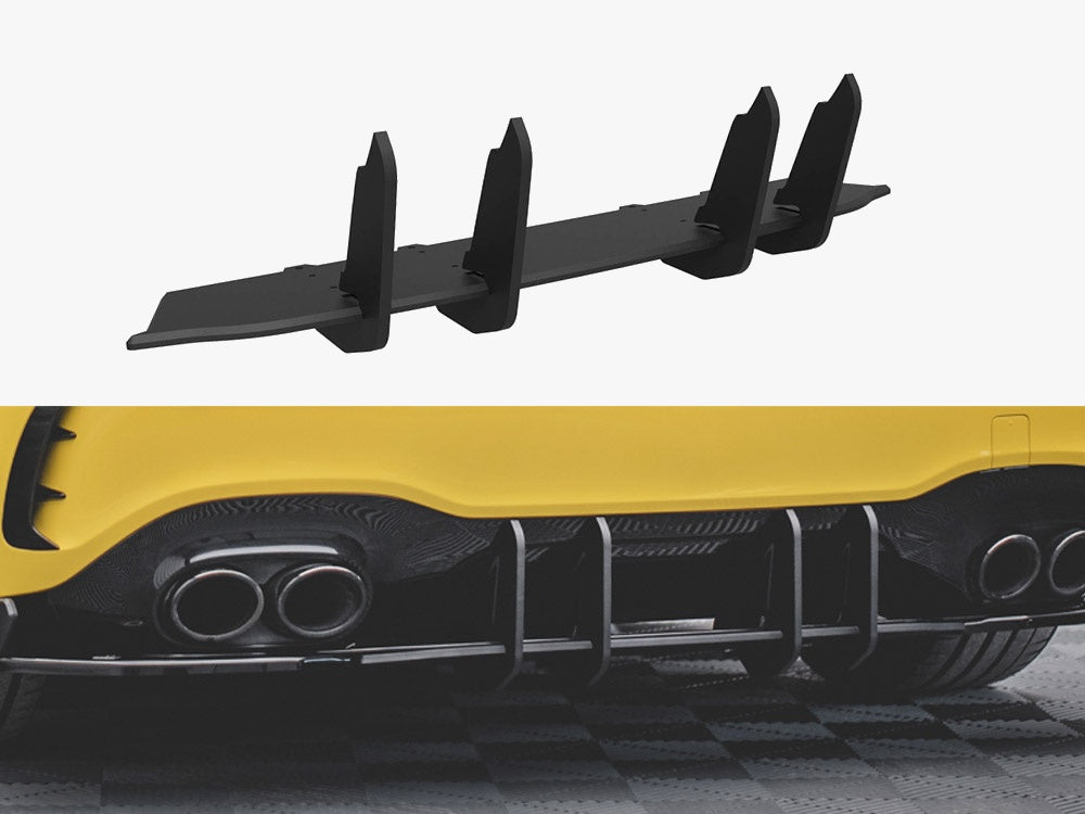 Maxton Design Street PRO Rear Diffuser Mercedes AMG A45 S Aero Pack W177 - Red
