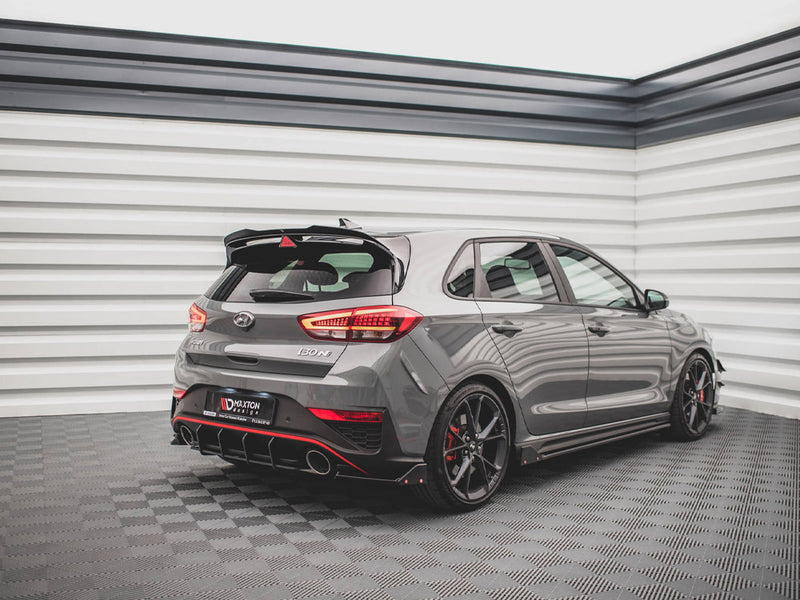 Maxton Design Rear Side Splitters V.1 + Flaps Hyundai I30 N Hatchback Mk3 Facelift