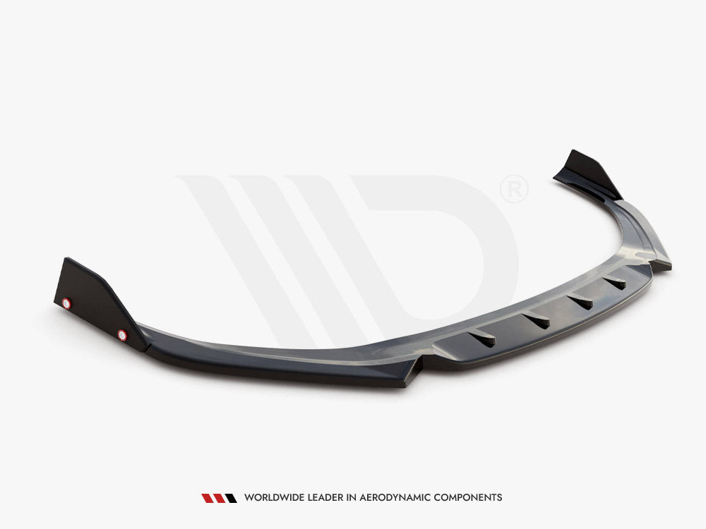 Maxton Design Front Splitter V.1 + Flaps Hyundai I30 N / I30 N-Line Hatchback / Fastback Mk3 Facelift